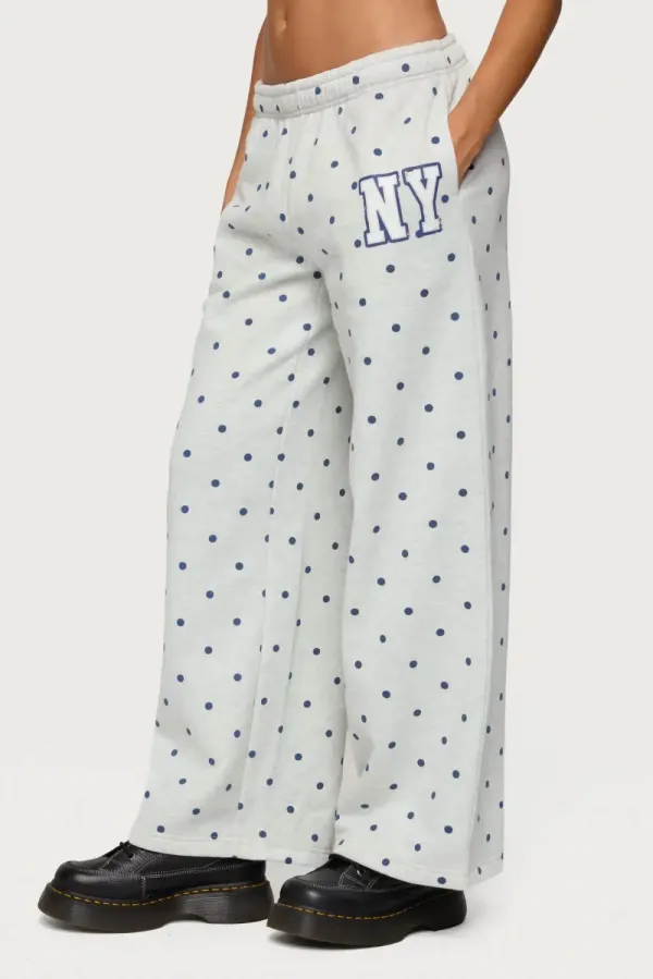NY Babe Polka Dot Sweatpants