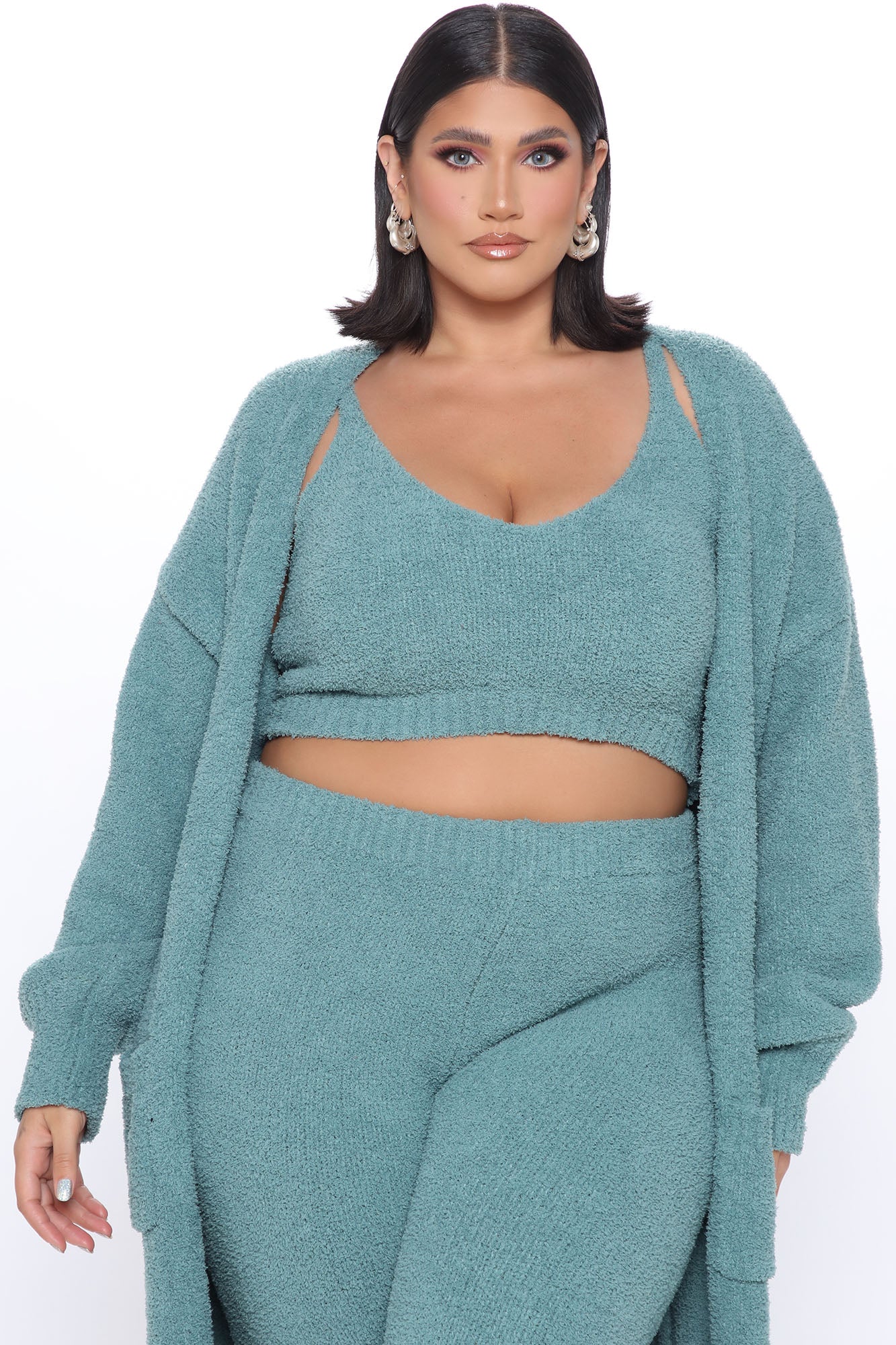 Living In It 3 Piece Legging Set - Teal