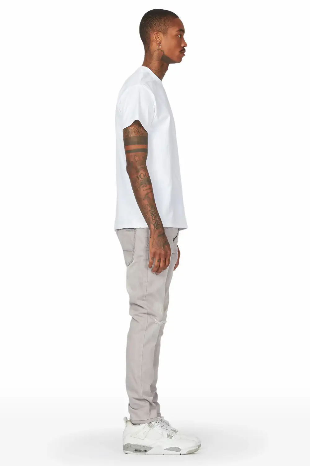 Lake White/Grey T-Shirt/Slim Fit Jean Bundle
