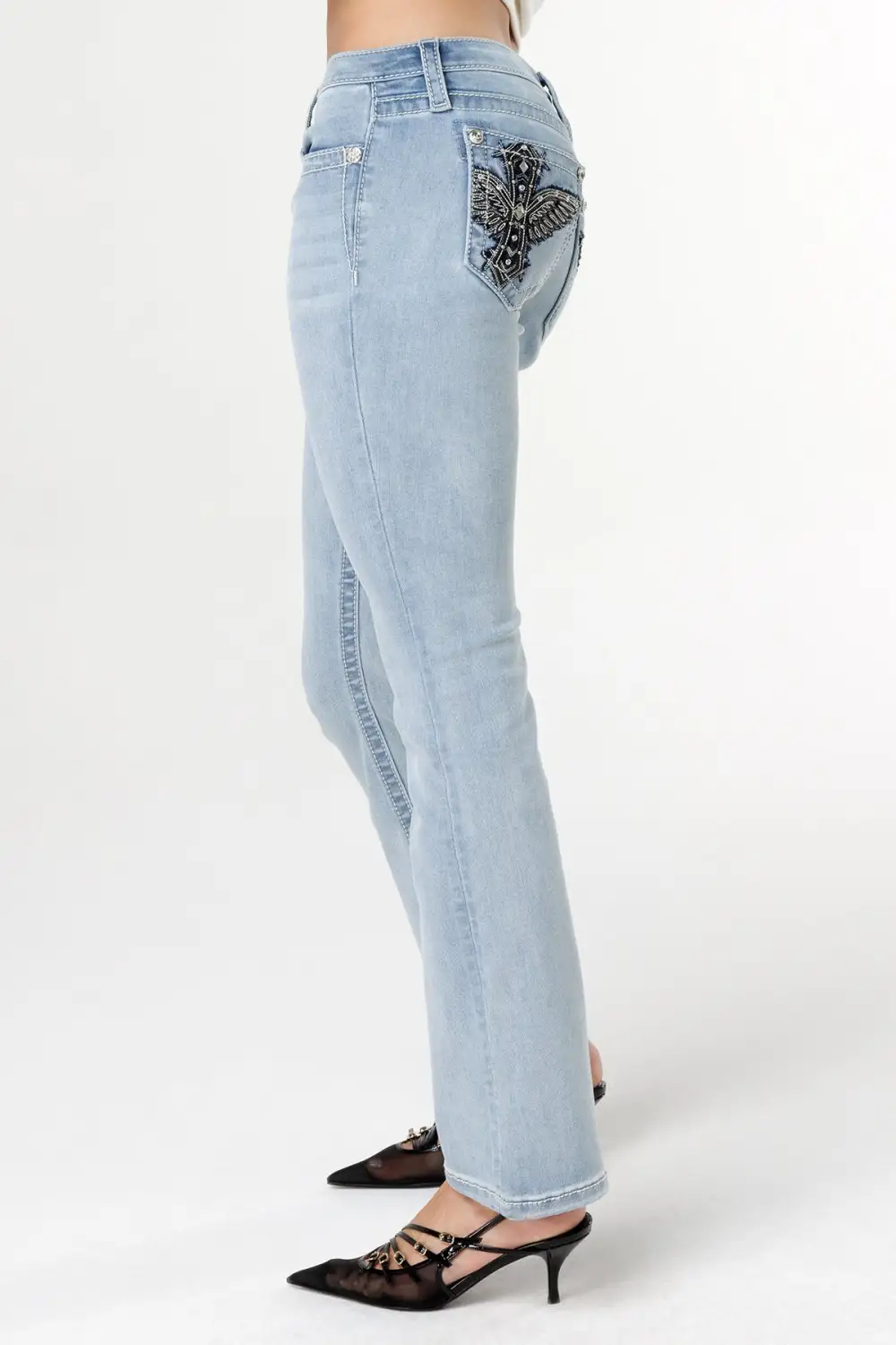 Ethereal Wings Bootcut Jeans