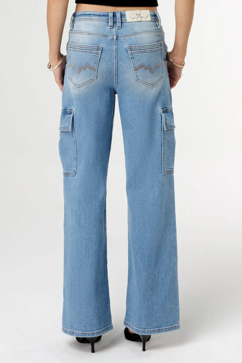 Sleek Denim Cargo