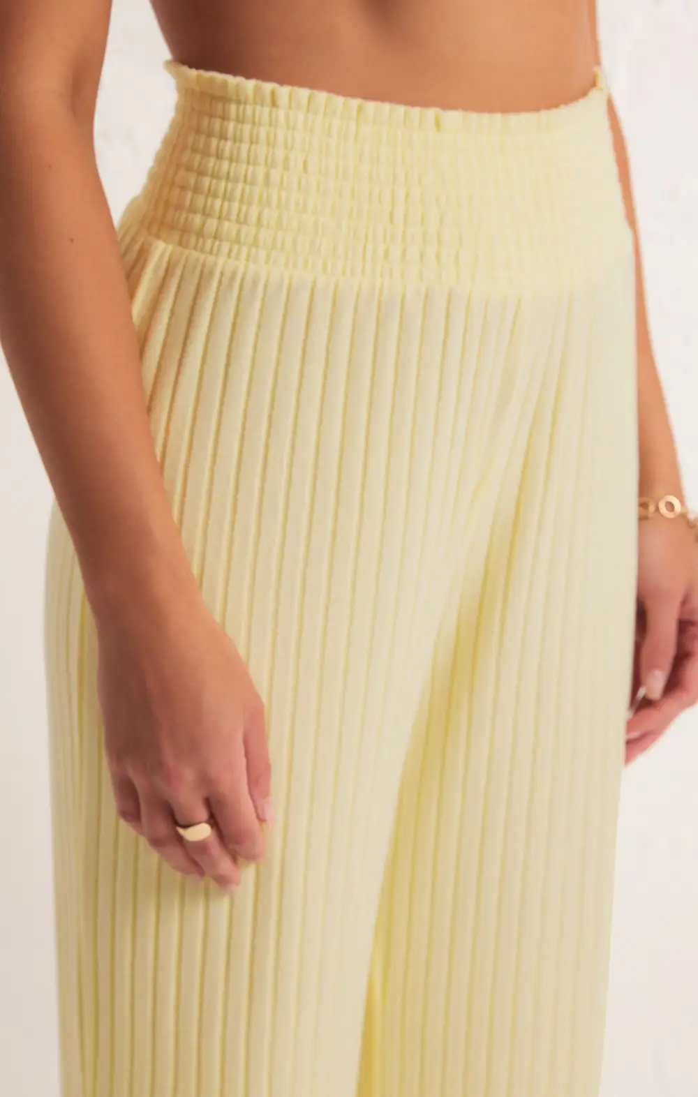 Dawn Smocked Rib Pant