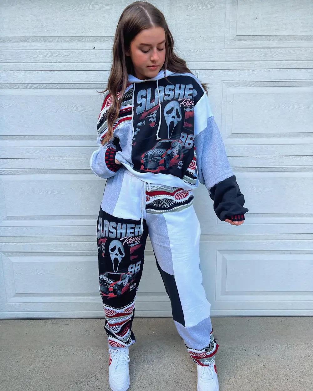 Grey 2 piece set tops and bottoms how perfect and cozy piece for your Halloween day