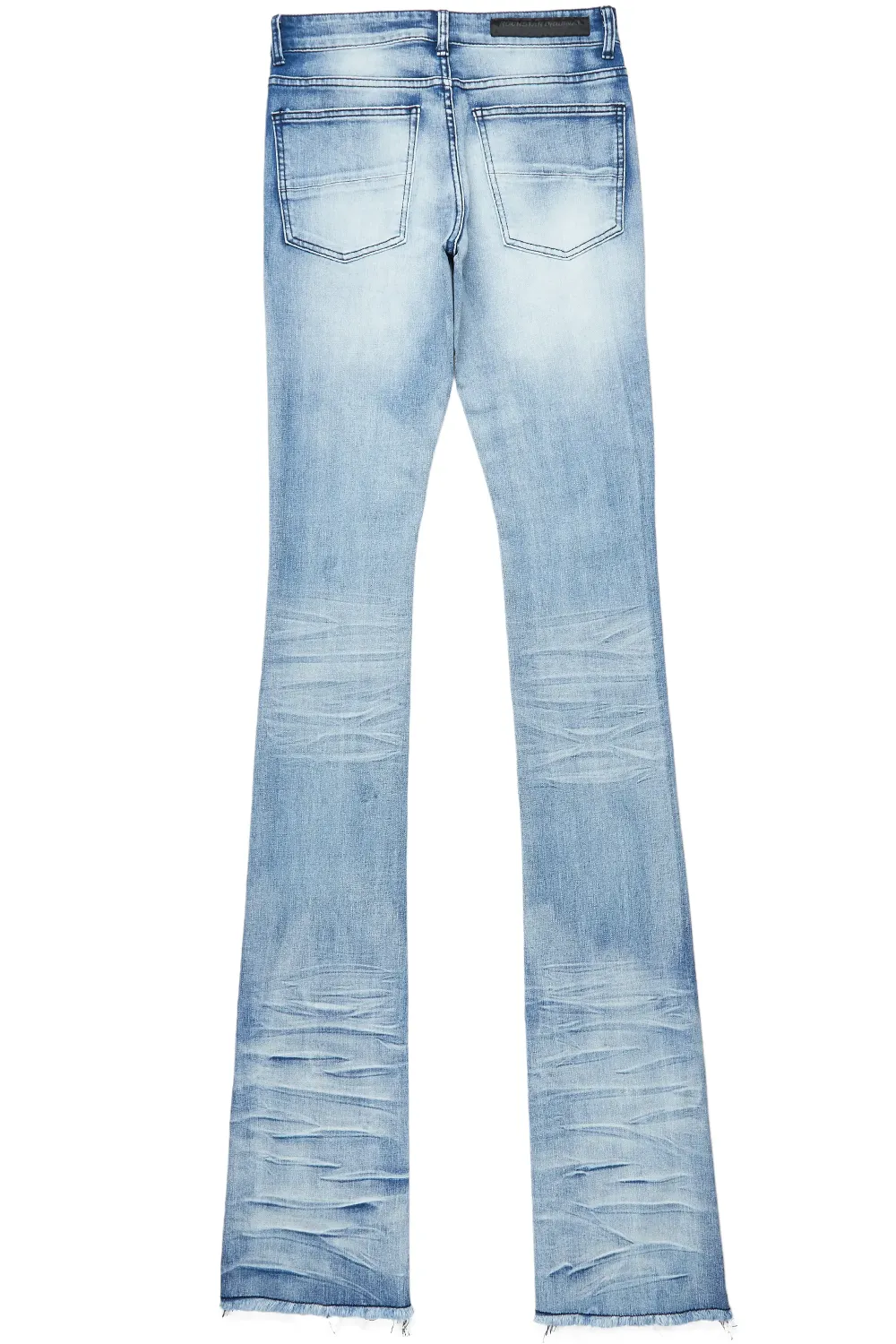 Josiah Blue Wash Super Stacked Flare Jean