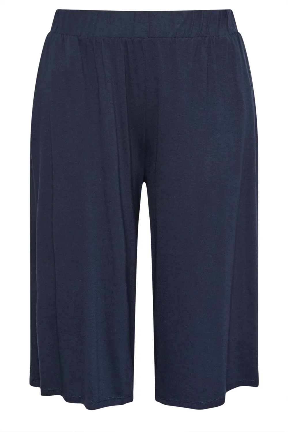 YOURS Curve Black Stretch Jersey Culottes