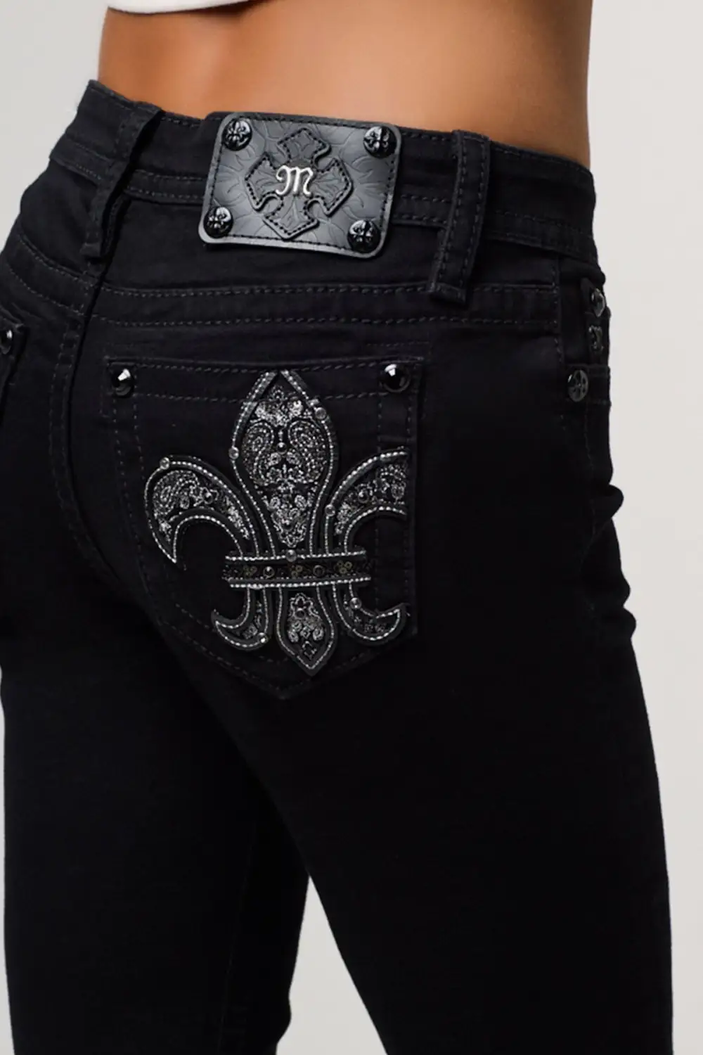Fleur in Carbon Bootcut Jeans