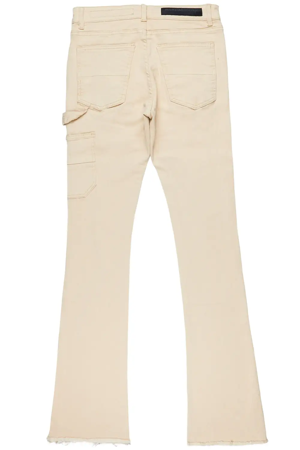 Quartz Beige Stacked Flare Jean