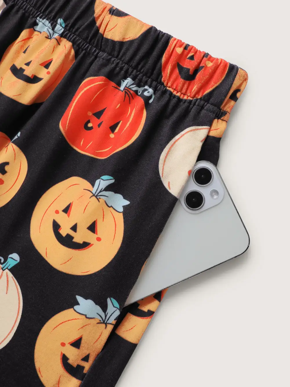 Pumpkin Ghost Contrast Loungewear Set