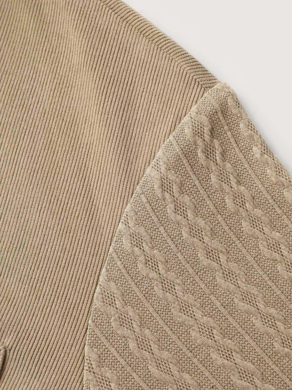 High-Low Hem Color Contrast Jacket