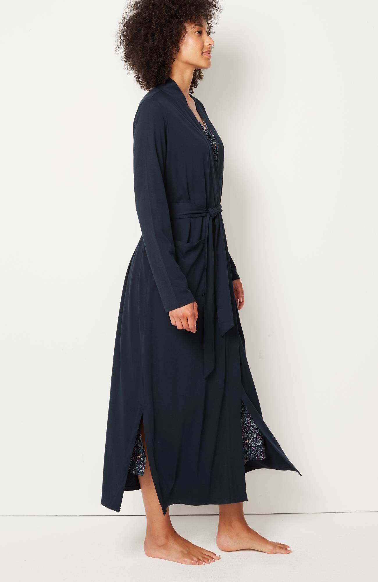 sleep ultrasoft patch-pocket robe