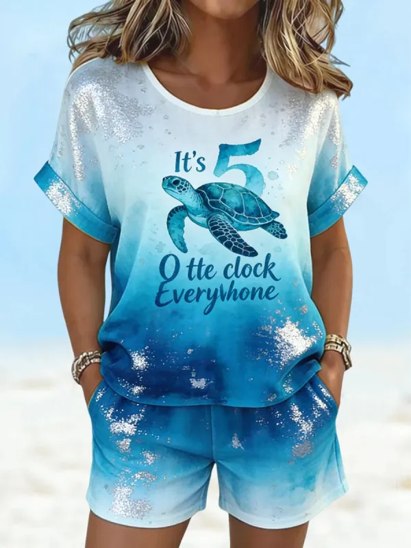 009Short Sleeve Daily Going out Weekend Streetwear Crewneck Regular Fit Summer Spring