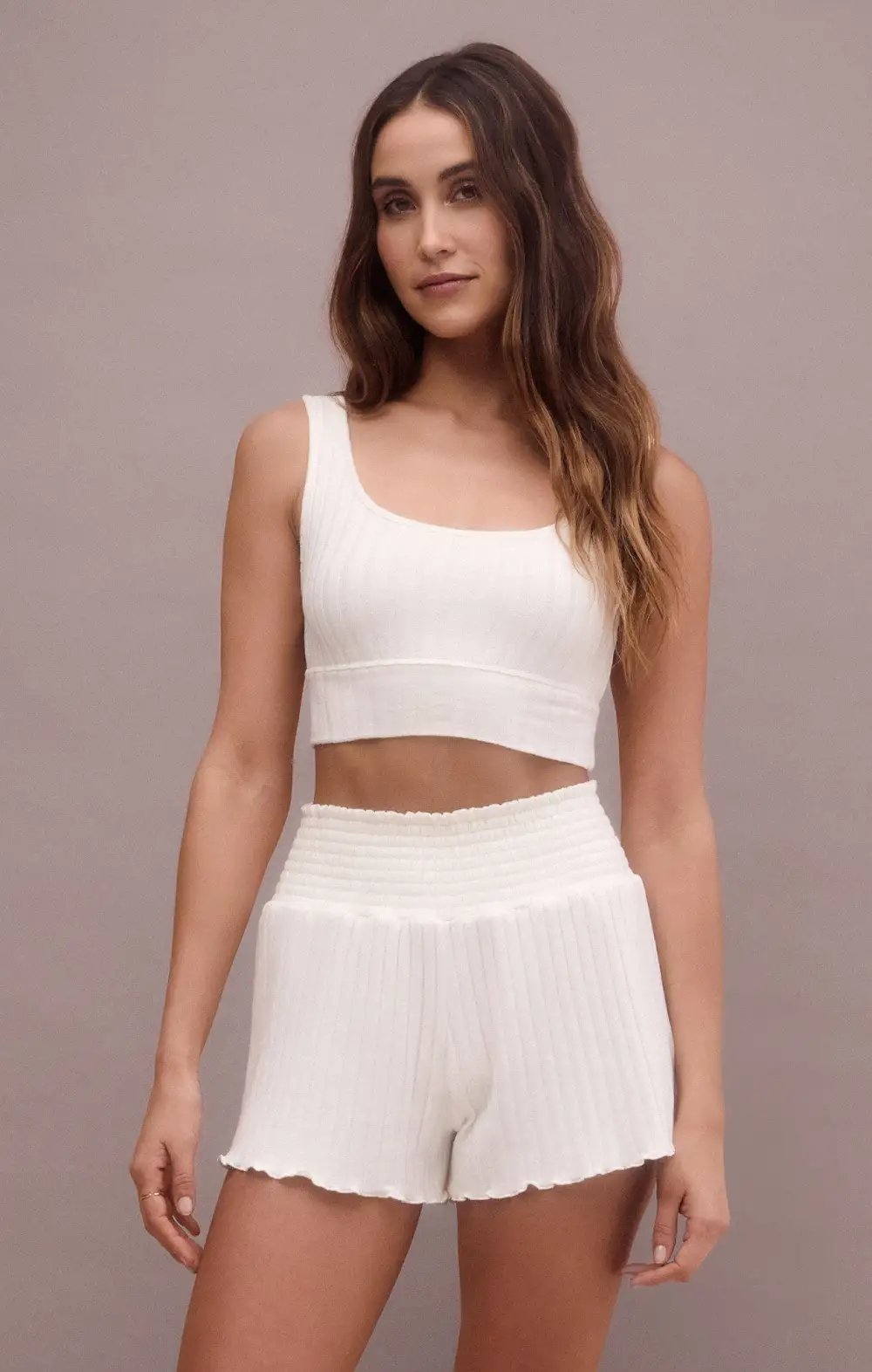 Dawn Smocked Rib Short