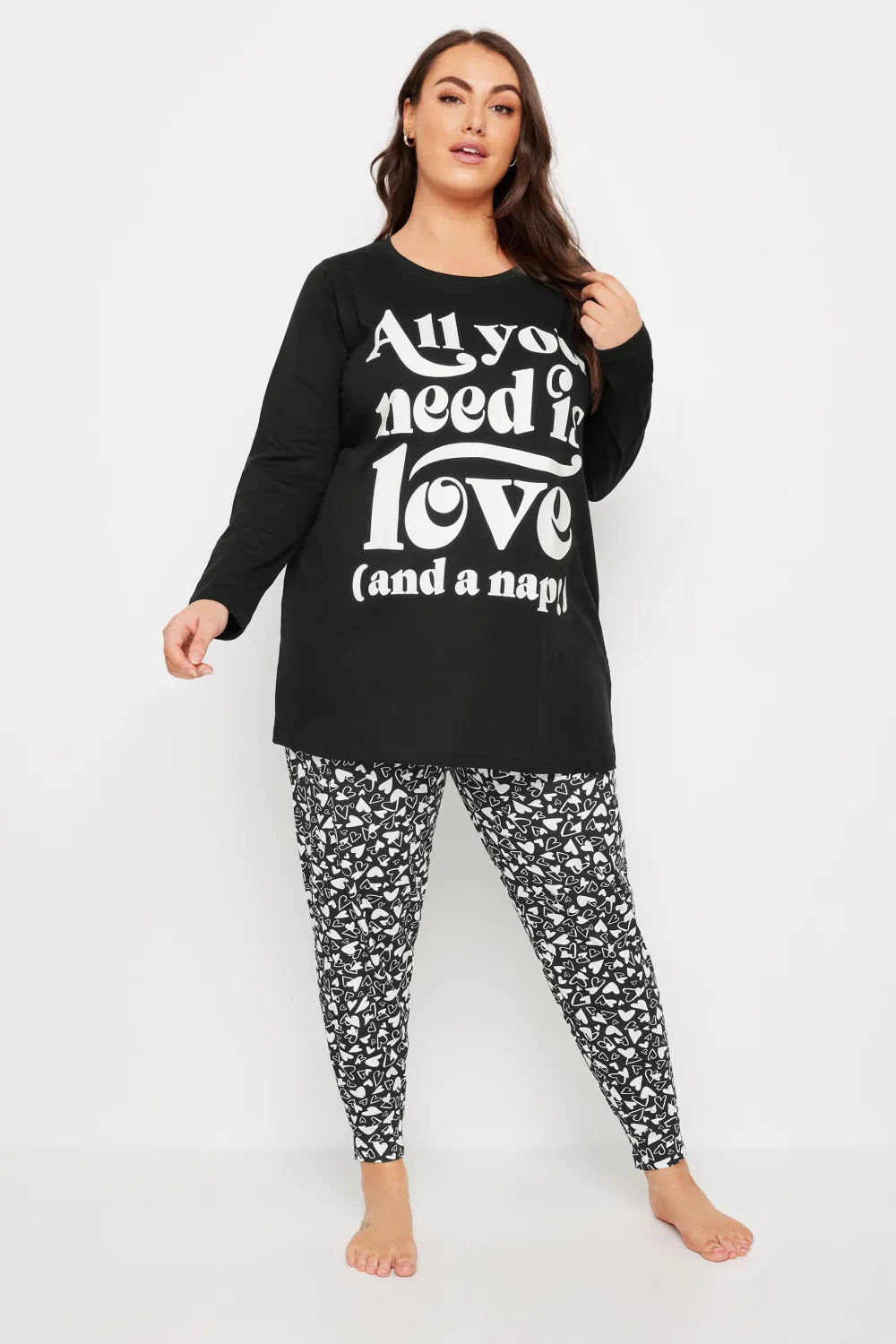 YOURS 4 PACK Curve Navy Blue Star Print Pyjama Set
