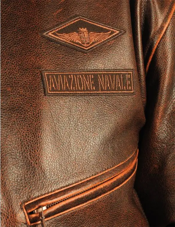 HARRIER TOP GUN CAP AVIATOR LEATHER JACKET