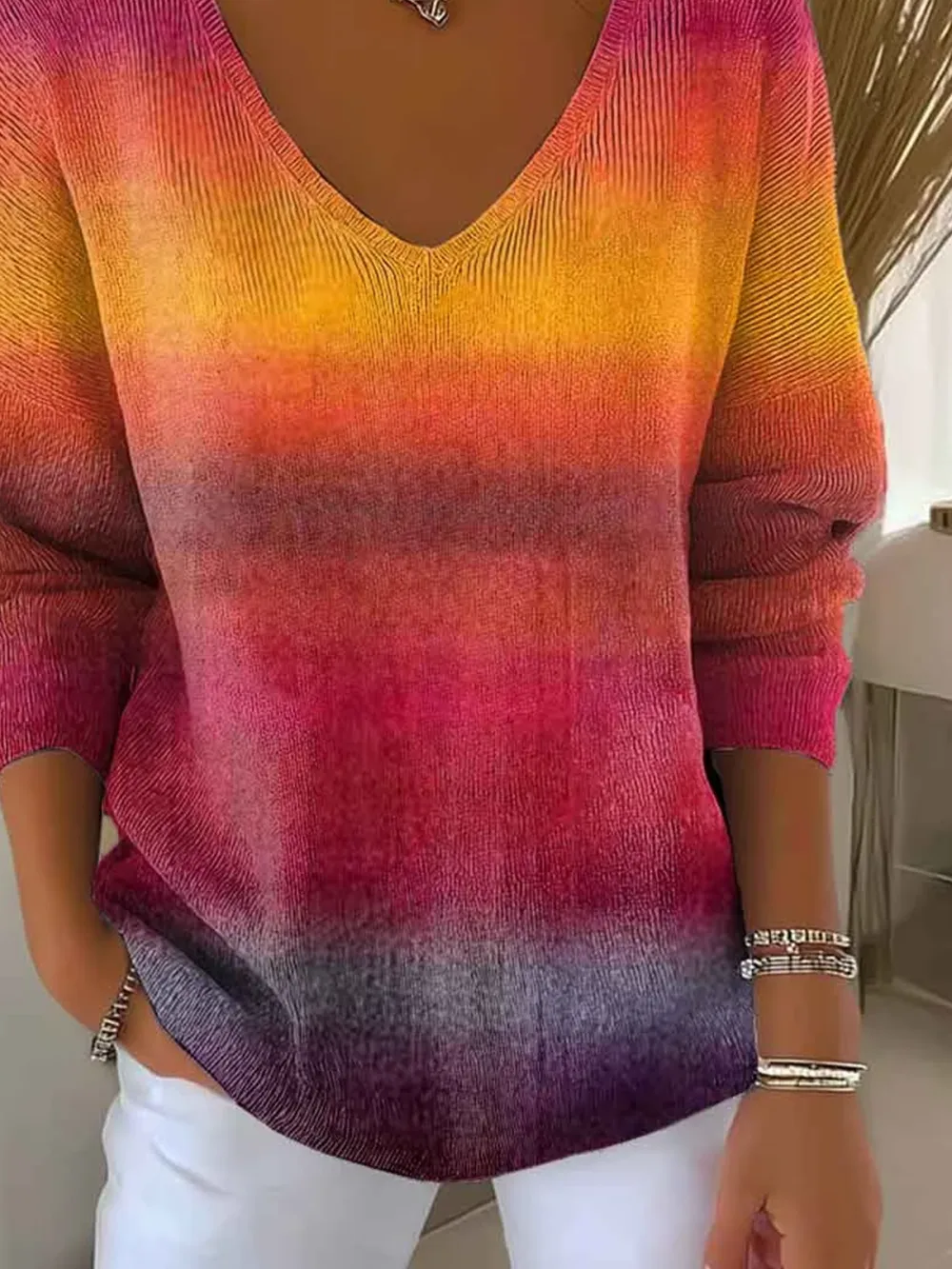 Casual Ombre Sweater