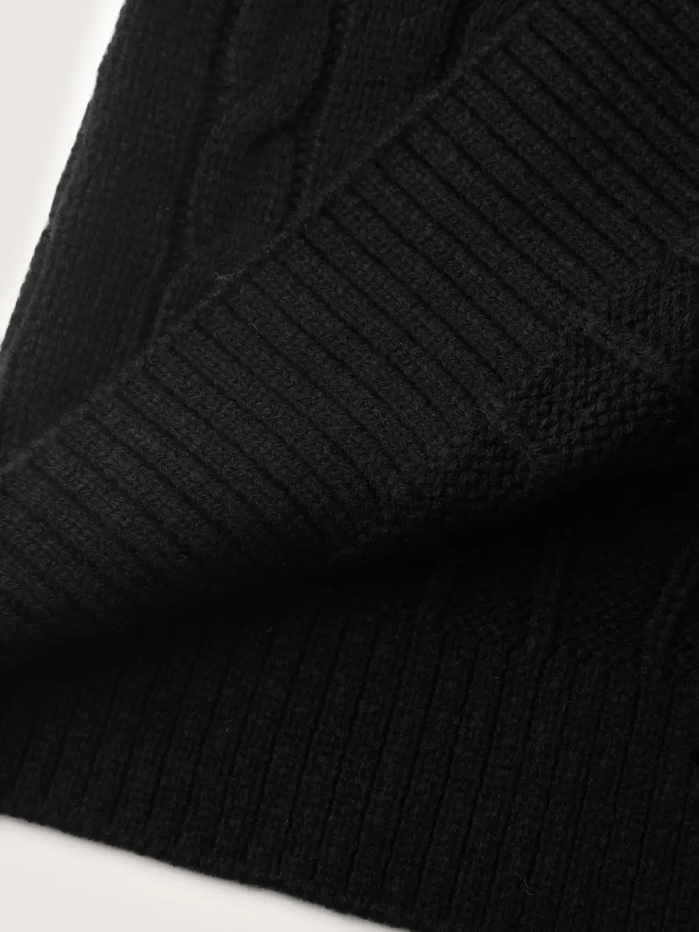 Cable Zipper Sleeveless Knit Cardigan