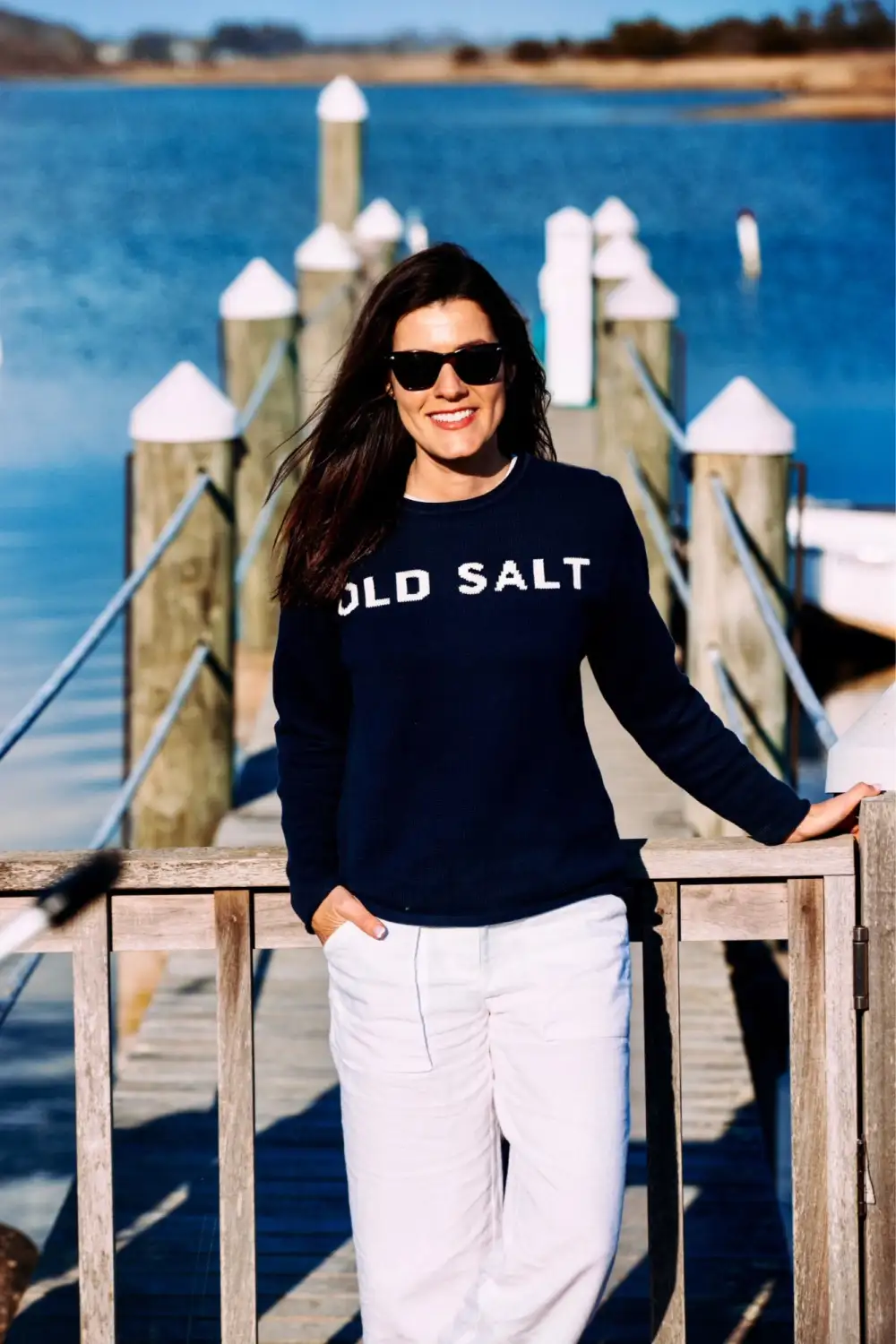 Old Salt Rollneck Sweater Navy