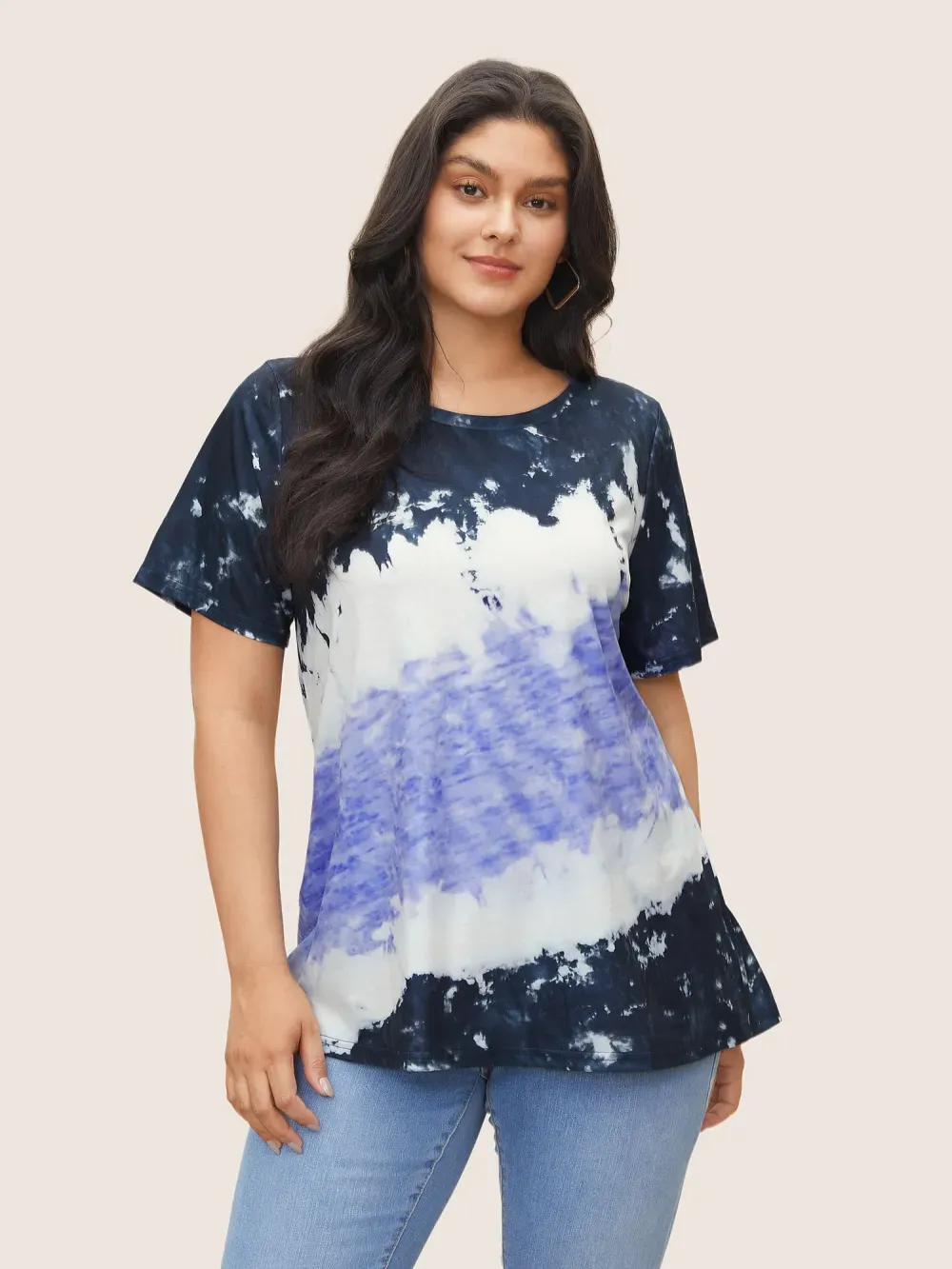 Tie Dye Round Neck T-shirt