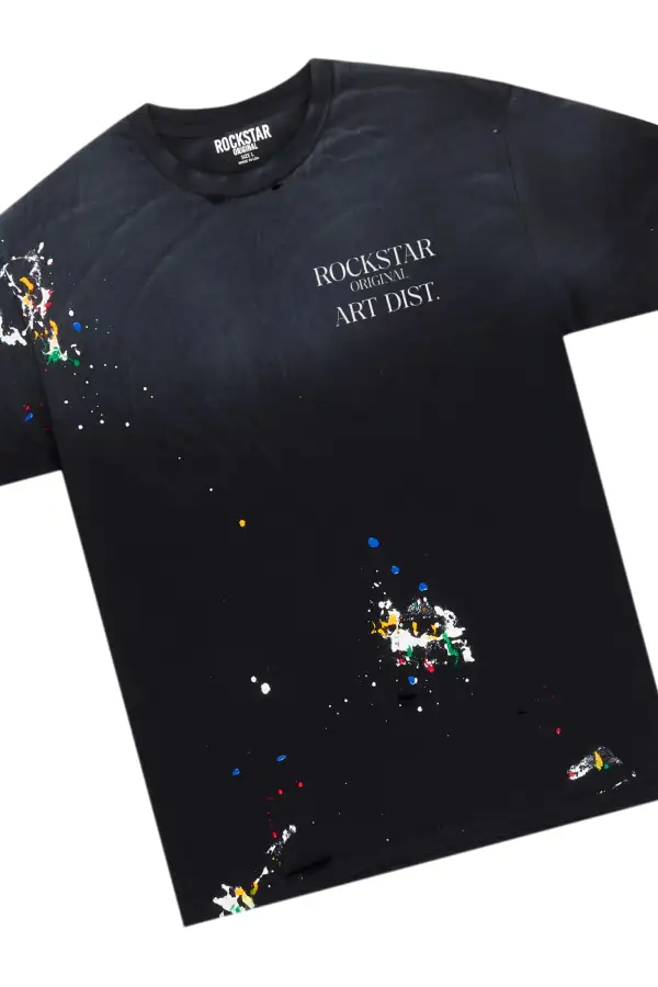 Palmer Black T-Shirt & BK Biker Jean Bundle