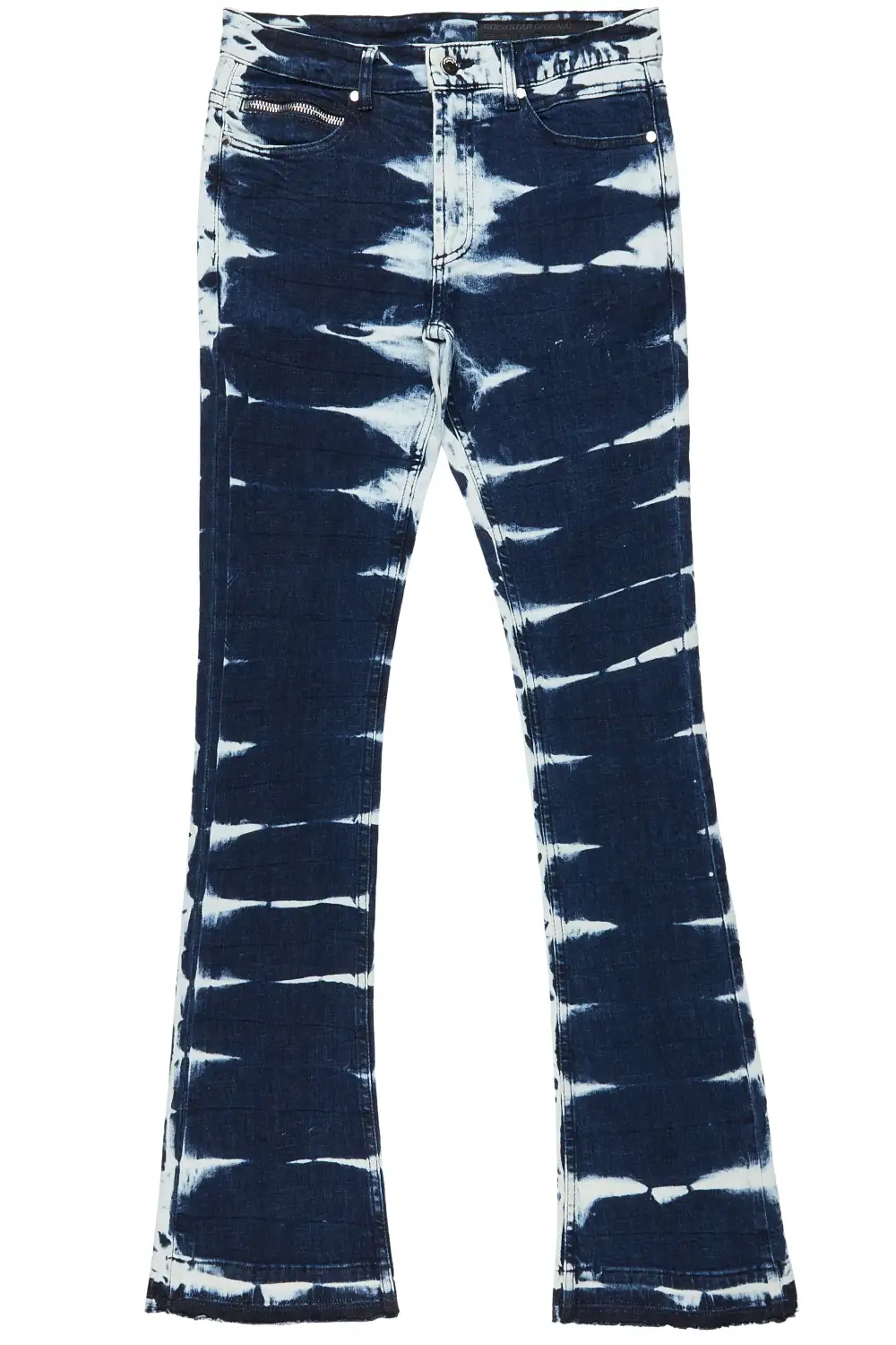 Dula Blue/White Stacked Flare Jean