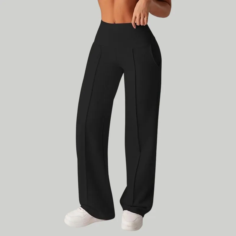 Women's Plain Loose Straight Leg Pants