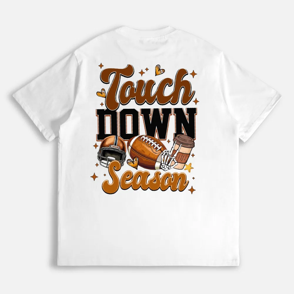 Touch Down Season Football Mama Christmas sublimation Christmas T-shirt