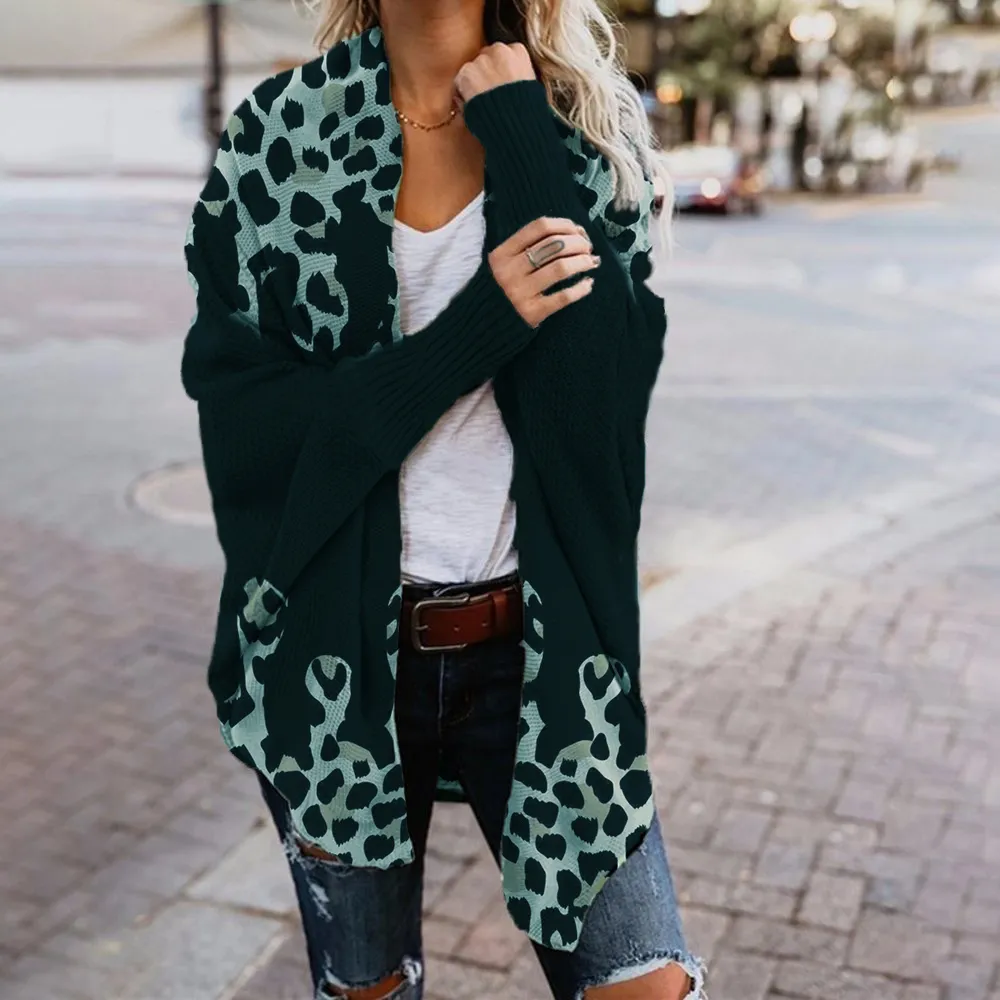 Cardigan Women's Long Knitted Cardigan Sweater Elegant Cuff Long Sleeve Sweatshirt, Long Coat, Jacket, Tops, Outwear, Casual Open Sweater, Women's Autumn Winter Outing Style