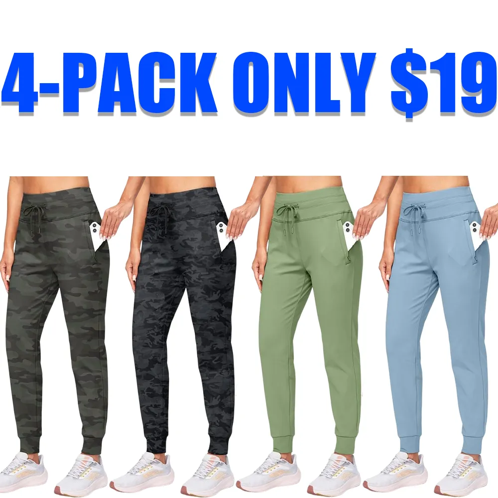 Women’s High-Waist Fleece Lined Joggers – Water-Resistant Warm Athletic Pants