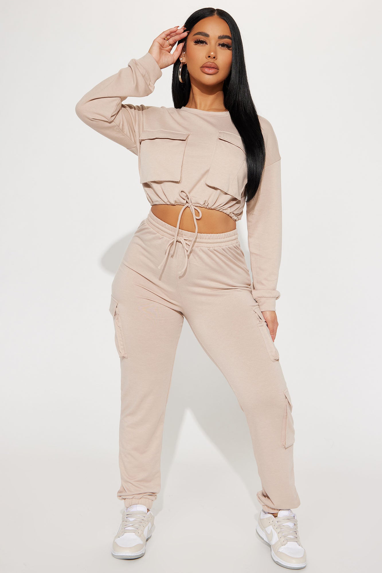 Finding Time Jogger Set  - Taupe