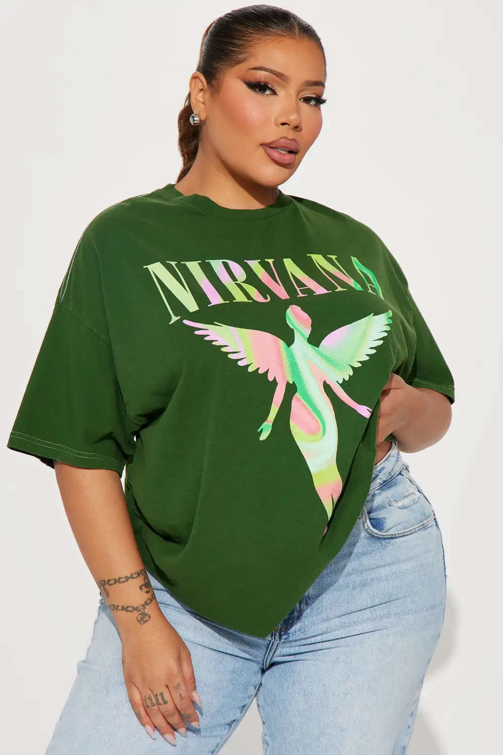Nirvana Marble Filled In Utero Tee - Hunter