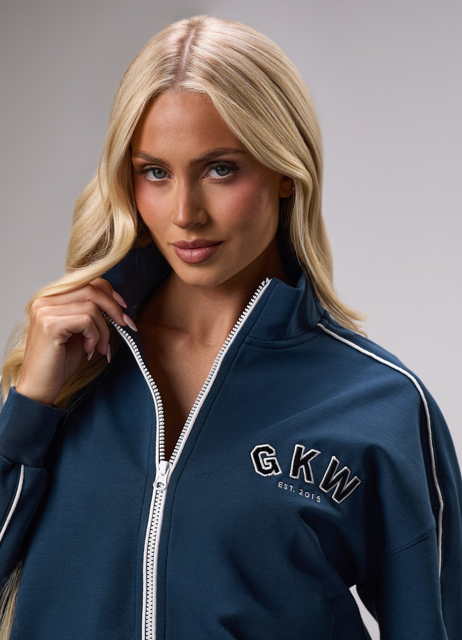 GKW Sports Luxe Track Jacket - Rich Blue