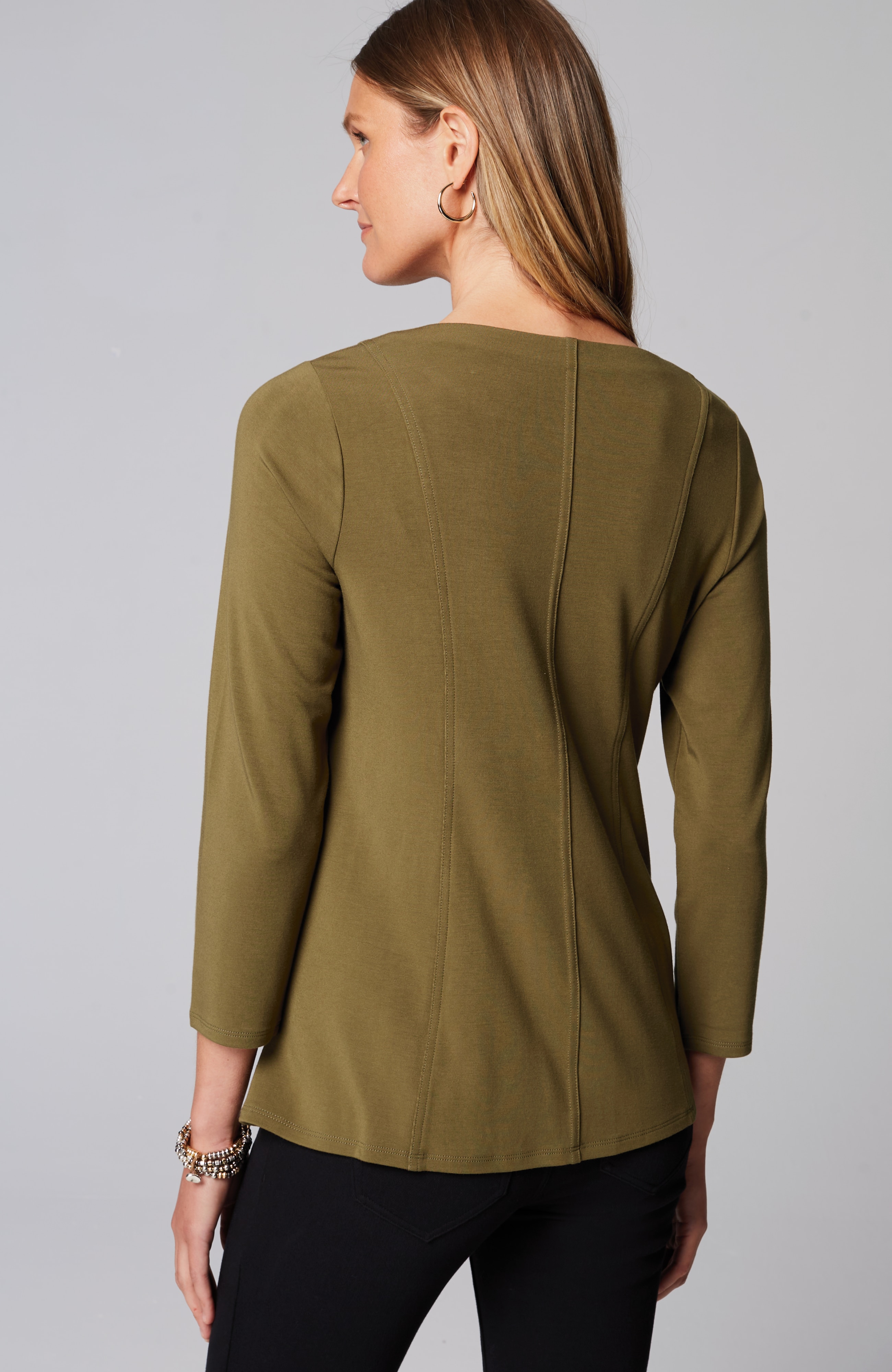 Wearever Seamed Peplum Top