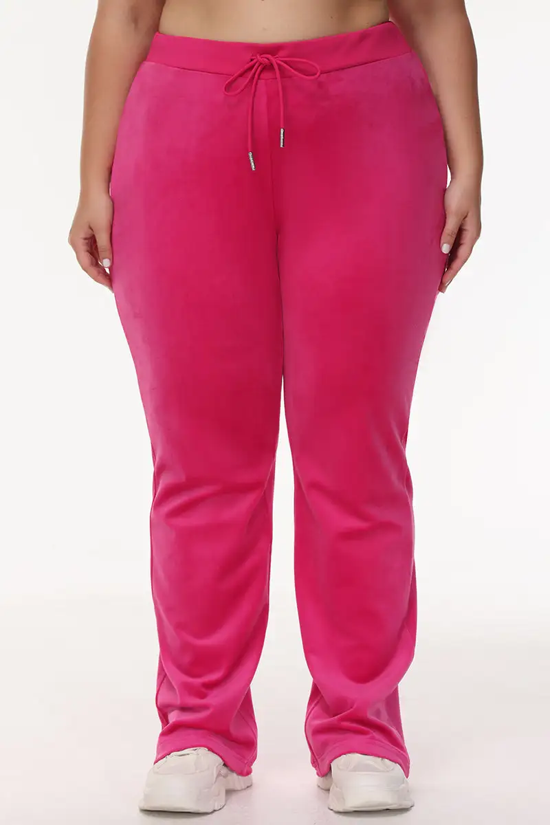 Bridesmaid Big Bling Velour Track Pants