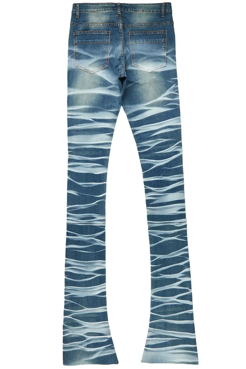 Ayden Vintage/White Super Stacked Flare Jean