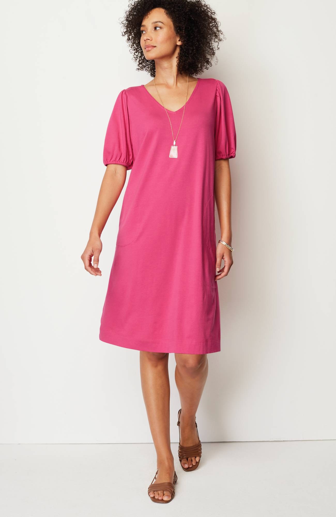 knit shift-dress