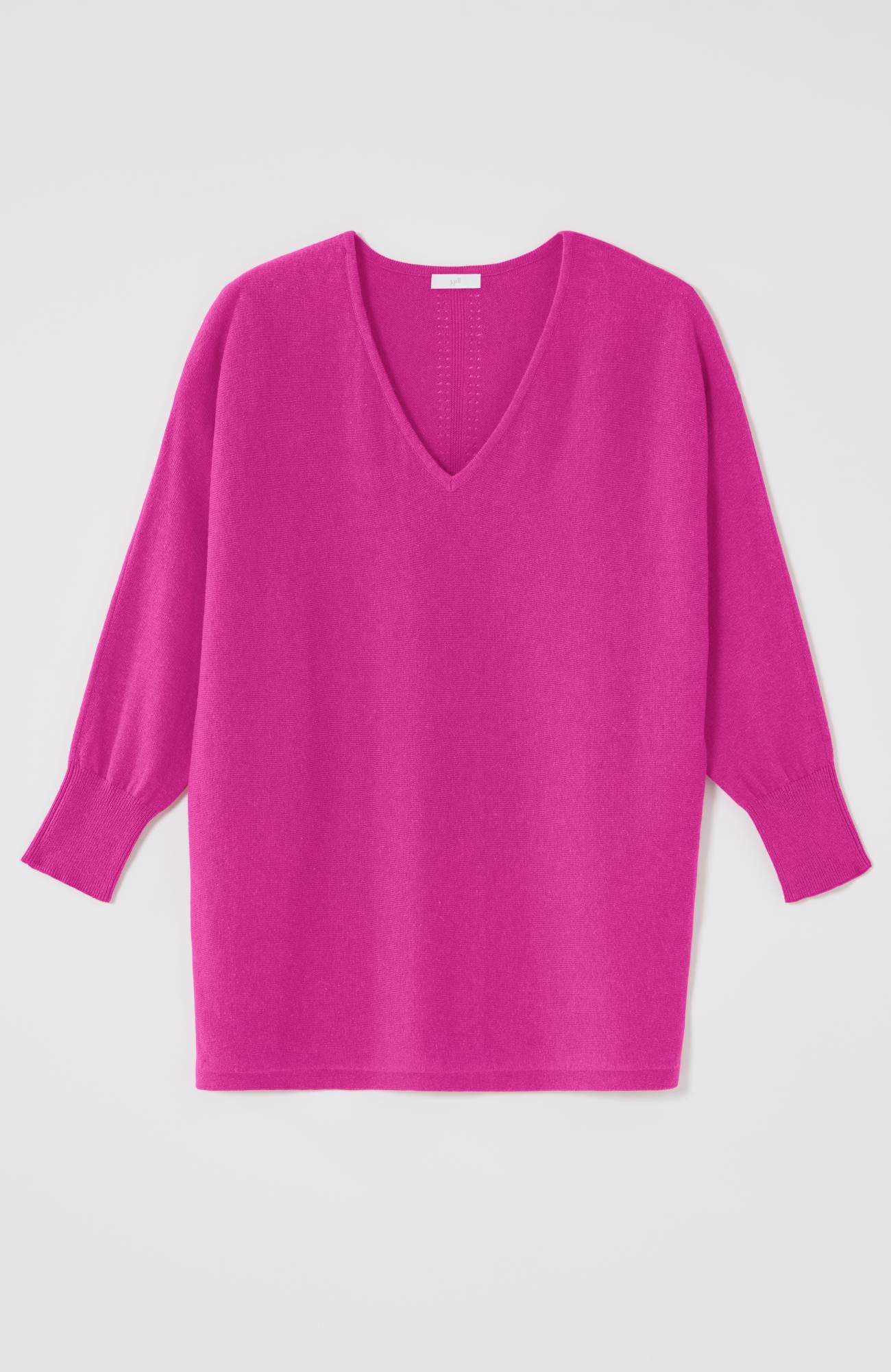 V-Neck Dolman Pullover Sweater