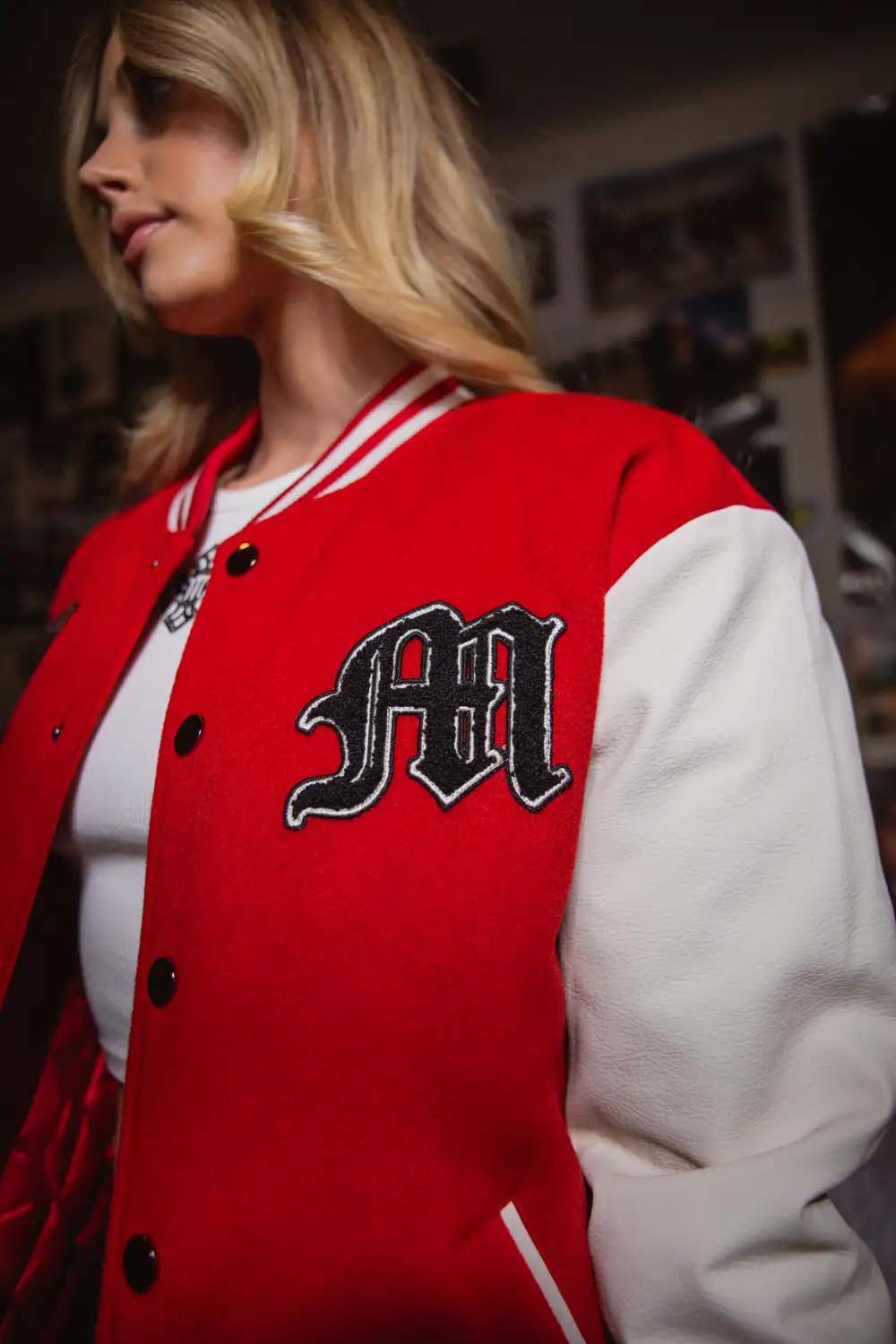 Nikkith Varsity Bomber Jacket