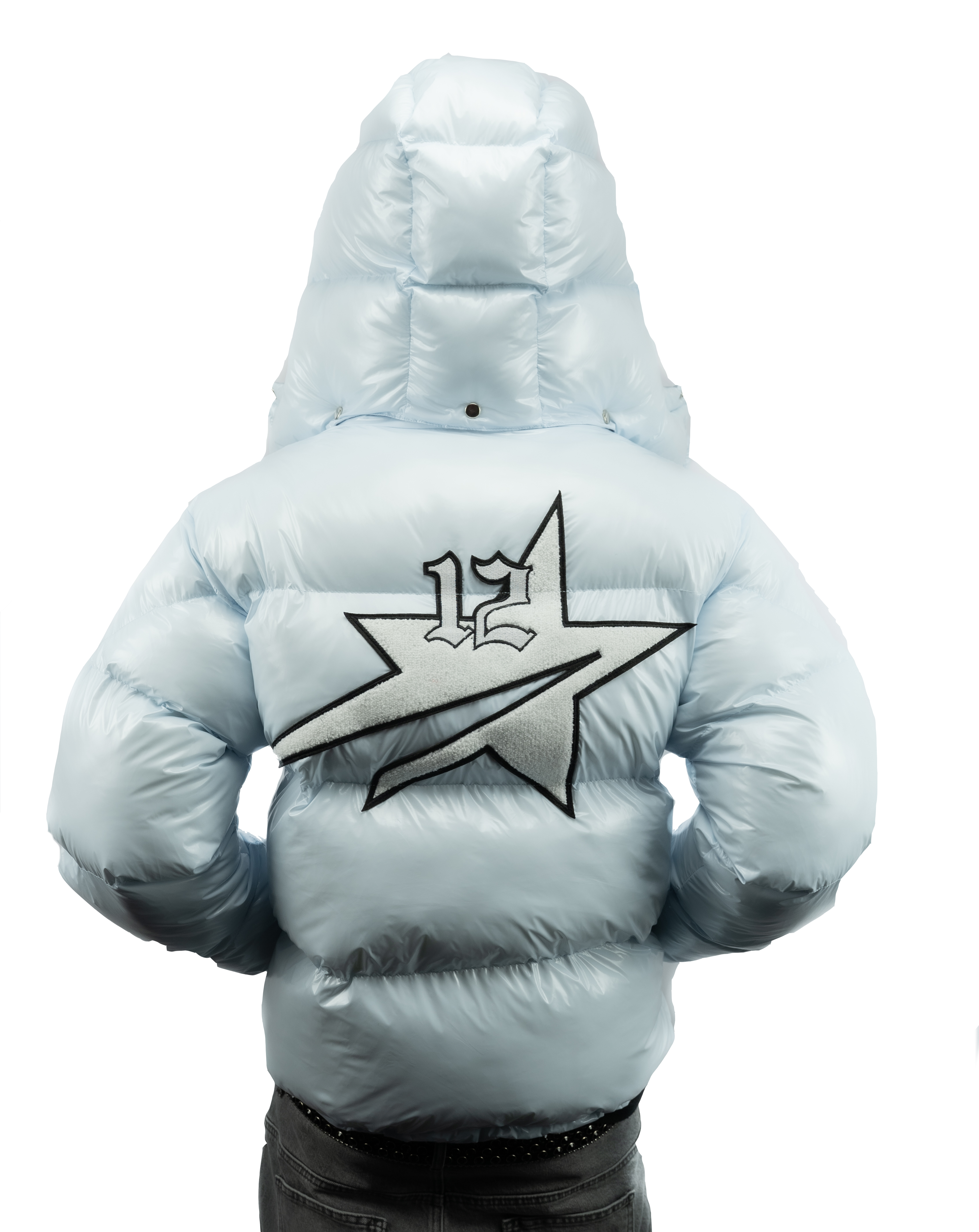 StarBoy Puffer Jacket Baby Blue