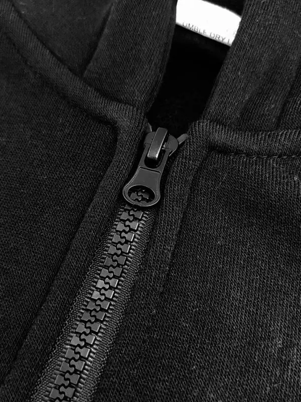 Men's 2-Piece Solid Zipper Hoodie & Sweatpants Set