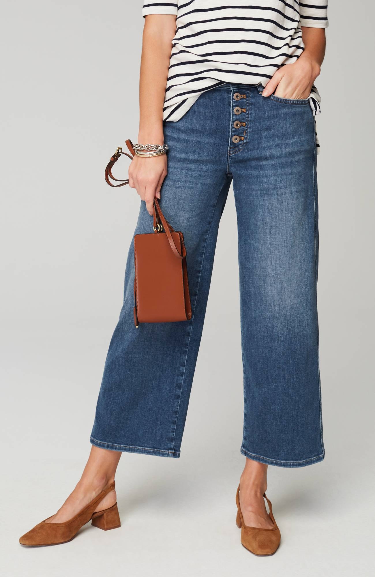 High-Rise Button-Fly Jeans