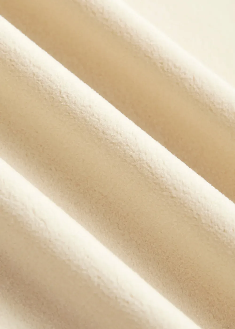 Beige Embroidery Long Sleeve Round Neck T Shirt