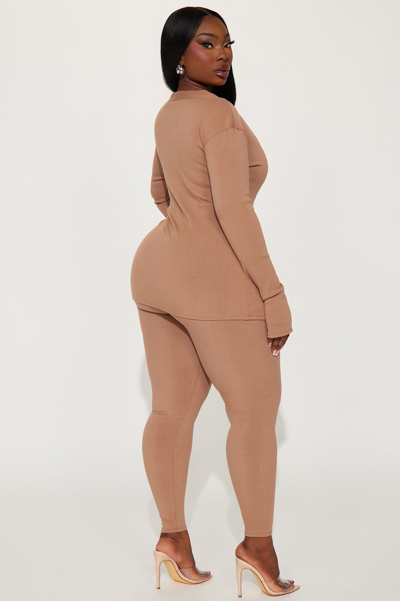 Camryn Snatched Pant Set - Nude