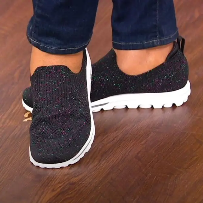 Clearance Sale🔥🔥 -Sparkle Breathable Slip-On  Orthopedic Diabetic Walking Shoes