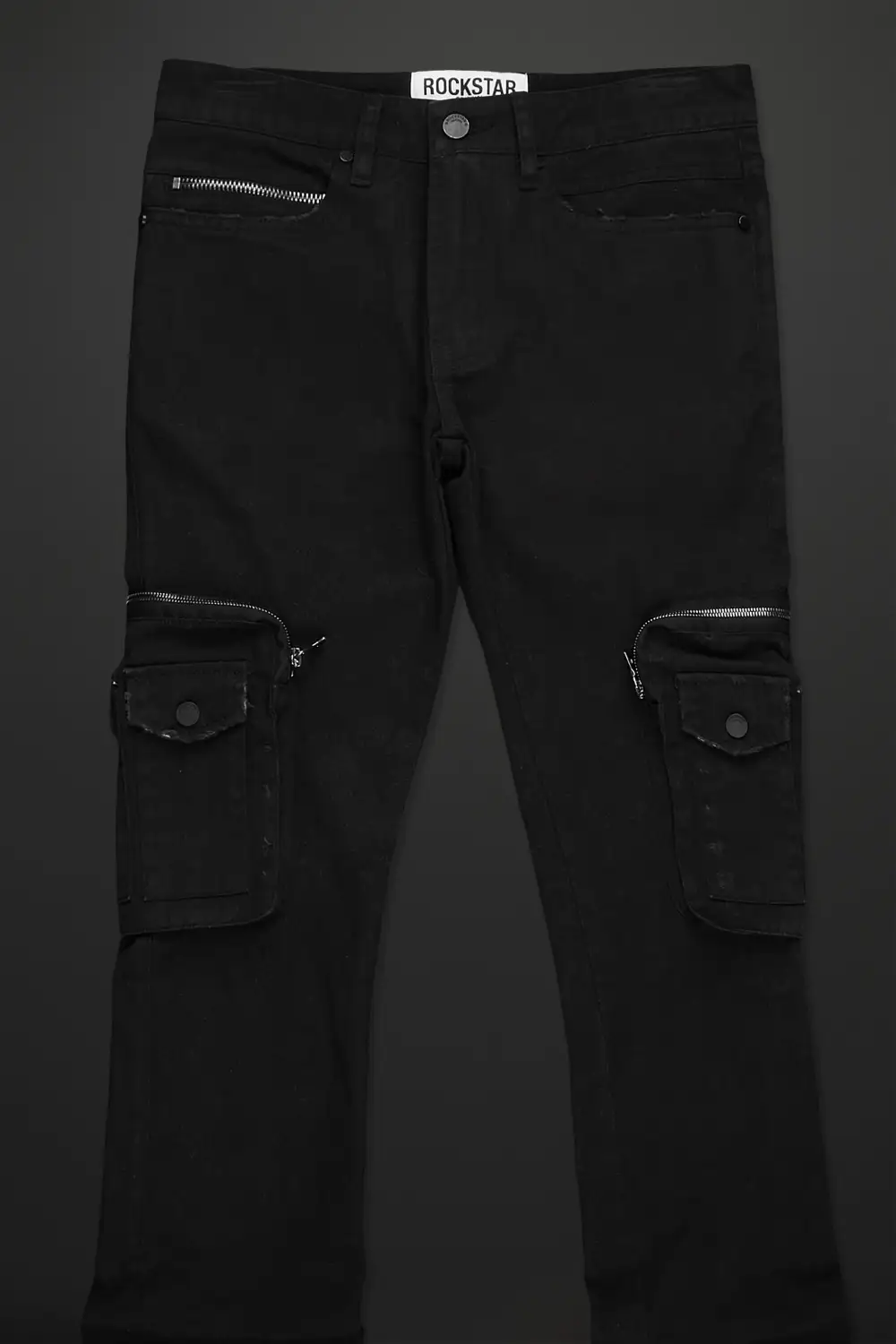 Sutton Black Super Stacked Flare Jean