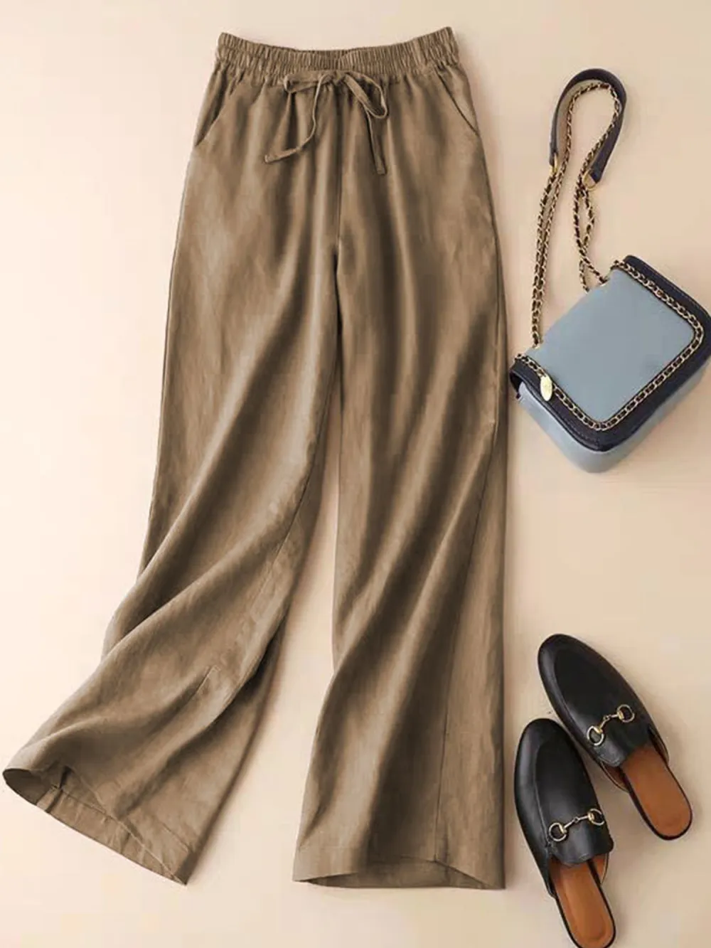 Women's Loose Cotton And Linen Casual Leggings