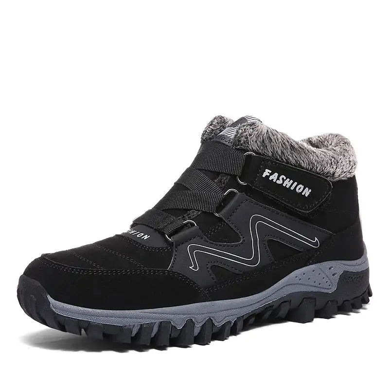 Cilool Plush Waterproof Women Snow Boots  Work Safety Rubber Shoes