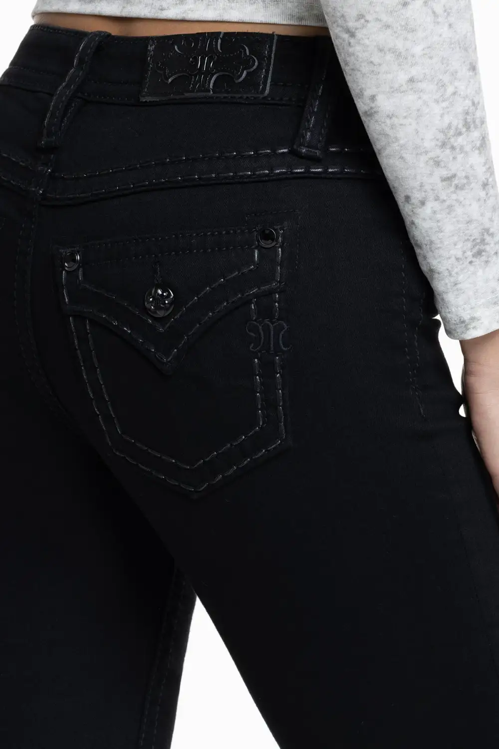Classic Black Bootcut Jeans