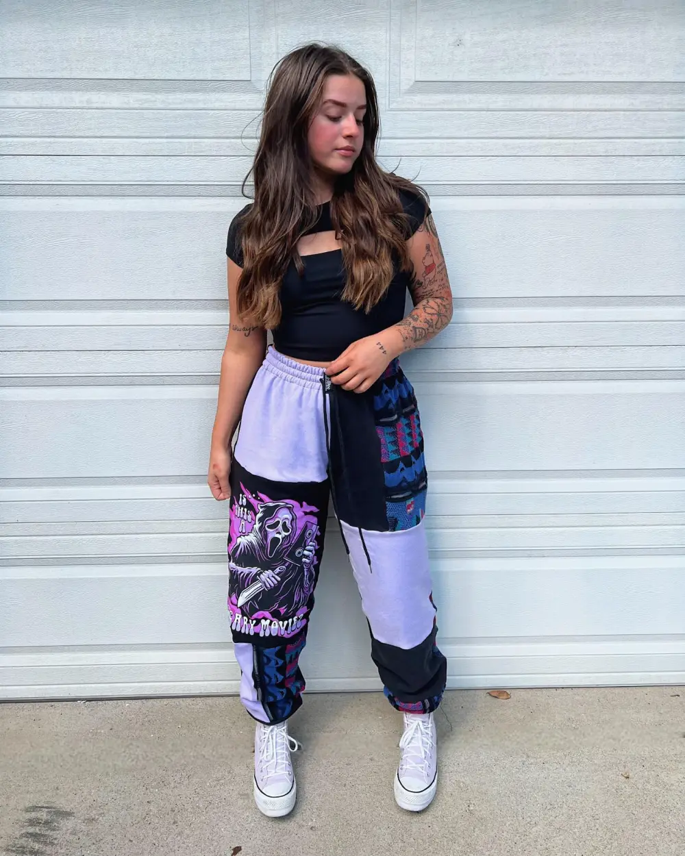 Light Purple sweatpants how perfect and cozy piece for your Halloween day