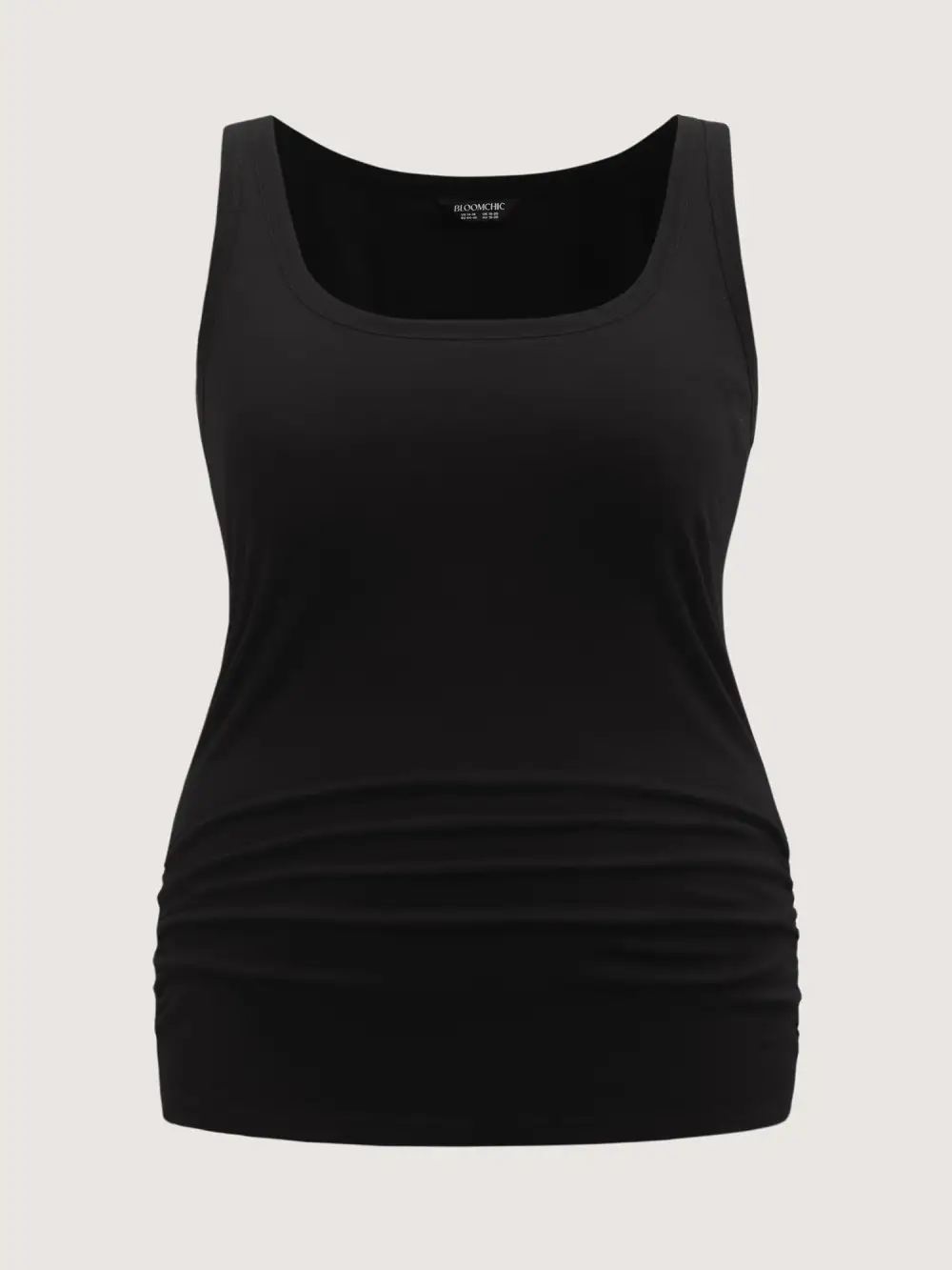 Supportive Bra Pleated Fitted Tank Top