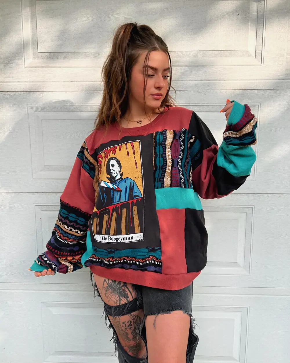 Red hoodie sweatshirts how perfect and cozy piece for your Halloween day